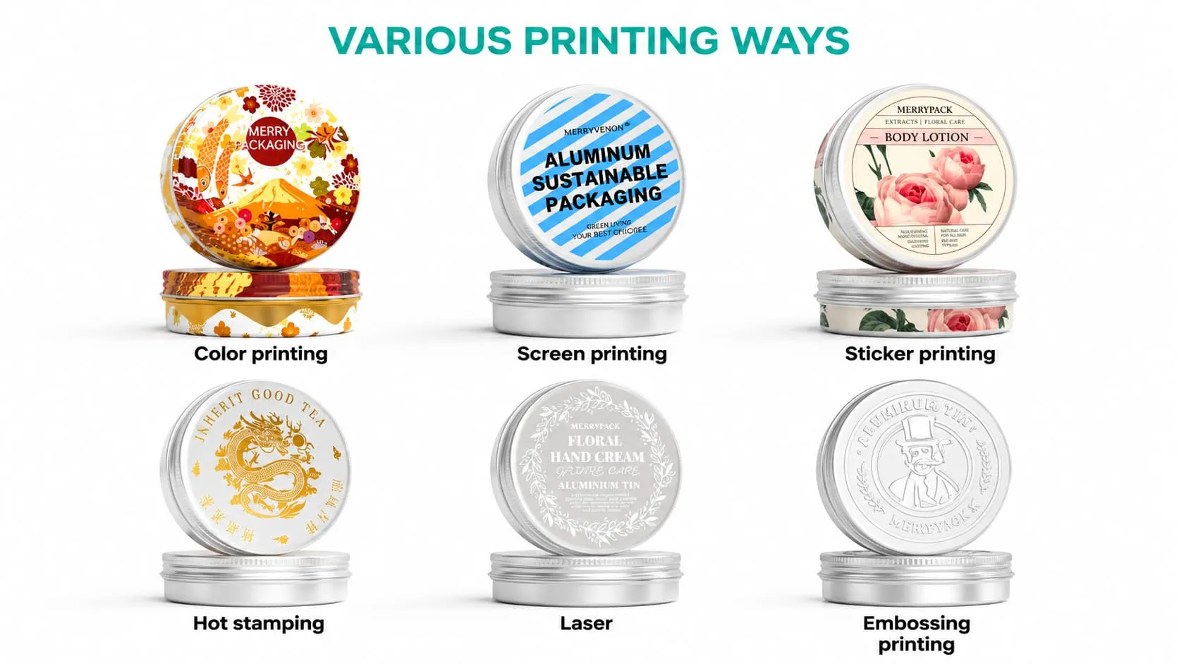 edible tin packaging custom logo